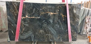 2025 Nero <strong>Portoro</strong> Polished Honed Brushed Leather <strong>Marble</strong> 2cm Slabs Made in Turkey <strong>Black</strong> <strong>Marble</strong> Slabs Stone for Wall Floor Tiles - Product Image 5