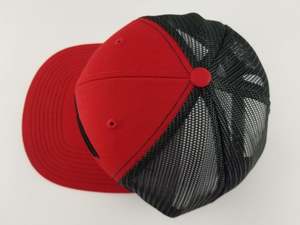 Wholesale Fashion 3D Embroidery Mid Profile Pre Curve Brim 6-Panel Trucker Hats Breathable Common CVC Unisex Four Seasons - Product Image 5