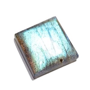 หินแร่แลบราโดไรต์ธรรมชาติทรงสี่เหลี่ยม9มม. หรือสีรุ้งสีดำ - Product Image 1