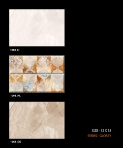Azulejo de cerámica de inyección de tinta digital 3D para pared de baño 30x45cm - Product Image 2