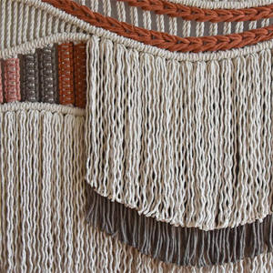 جديد أفضل W1952 مكرامية الجدار شنقا المنسوجة جدار الفن بوهو ديكور الزفاف ديكور خلفية - Product Image 4