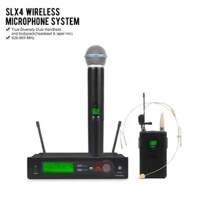 SLX4 SLX14 SLX24 BETA 58A & SM 58 Combo Single wireless teaching microphone system home microhones wireless microphone