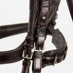 Casque en cuir de qualité supérieure magnifiquement souple et écologique pour casque à double bride saisonnière BRIDLE de forme anatomique - Product Image 5