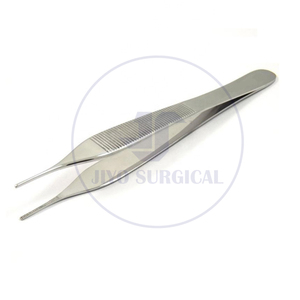 Pince Adson chirurgicale en acier inoxydable, non dentée, pour tissus et pansements, 12 cm, 15 cm - Product Image 3