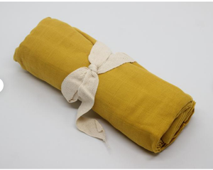 Personalized Swaddle Blanket Soft Organic Cotton Infant Baby <b>Muslin</b> Swaddle Blanket - Product Image 4