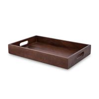 Plateau de service abstrait de grande taille en bois de pin rustique vieilli de haute qualité, couleur miel, résistant au lave-vaisselle et adapté aux aliments