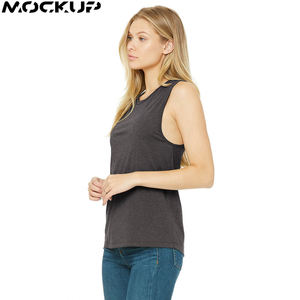 Camiseta Deportiva de Alta Calidad para Mujer, Camiseta de Algodón para Gimnasio y Yoga de Verano, Talla Grande, Número de Modelo Personalizado, Venta al por Mayor - Product Image 2