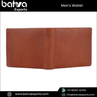 Dompet Pendek Kulit Asli Pria Mewah Vintage Berkualitas Premium dengan Logo yang Dapat Disesuaikan, Lapisan Katun, dan Fitur RFID Blocking.
