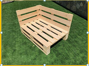 FORTE E DUREVOLE PALLET DIVANO AD ANGOLO IN LEGNO <span class=keywords><strong>di</strong></span> PINO PALLET - Product Image 3