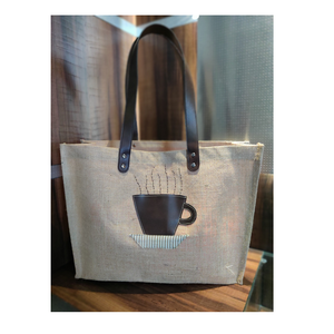 Bolsa de algodón con patrón personalizado de alta calidad con asa de cuero, suministro a granel al por mayor para regalos de compras de viaje - Product Image 6