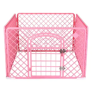 Folding plastic outdoor portable dog fence pet playpen with door