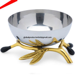 Bol de finition pour décor intérieur avec feuille dorée, 4 pièces, finition haut de gamme - Product Image 6