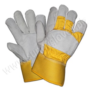 Gants de travail en cuir de vache, imperméable, OEM, combinaisons de feu, soudage, résistants à la chaleur, pièces - Product Image 4