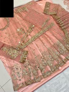 ชุดเดรสยาวผ้าเน็ตปักลายอินเดีย-ปากีสถาน ขายดีปี 2021 ผ้าไหมวิสโคสผสมเรยอน ซัลวาร์ คามีซ ล่าสุด ปักลายอย่างหนัก - Product Image 5