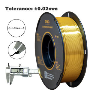 Filament d'imprimante 3D <span class=keywords><strong>PLA</strong></span> <span class=keywords><strong>R3D</strong></span> Gold Silk Texture 1,75 mm 1 kg Écologique 330 m de longueur Certifié ROHS/ISO - Product Image 3