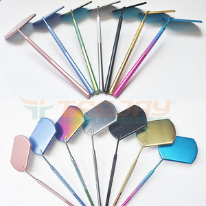Espejo profesional para cejas, herramientas de maquillaje de titanio negro brillante, gran oferta, color personalizado y logo - Product Image 3
