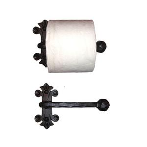 Ensemble de deux porte-papier de soie de taille personnalisée en fer noir couleur porte-papier hygiénique pour la vente en gros - Product Image 1