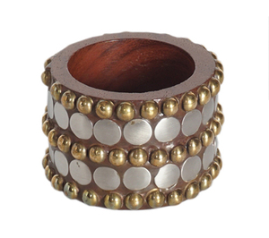 DESIGNER BEADED NAPKIN RING HANDMADE NAPKIN RING <b>FOR</b> WEDDING HOTEL <b>DINING</b> <b>TABLE</b> DECOR - Product Image 2