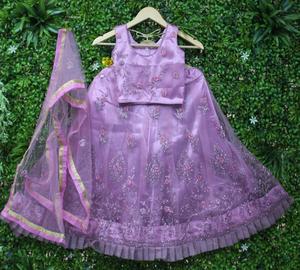 Lehenga choli-seda con Zoya para niños, juguete de bordado para niñas de 12 años, de alta calidad - Product Image 2