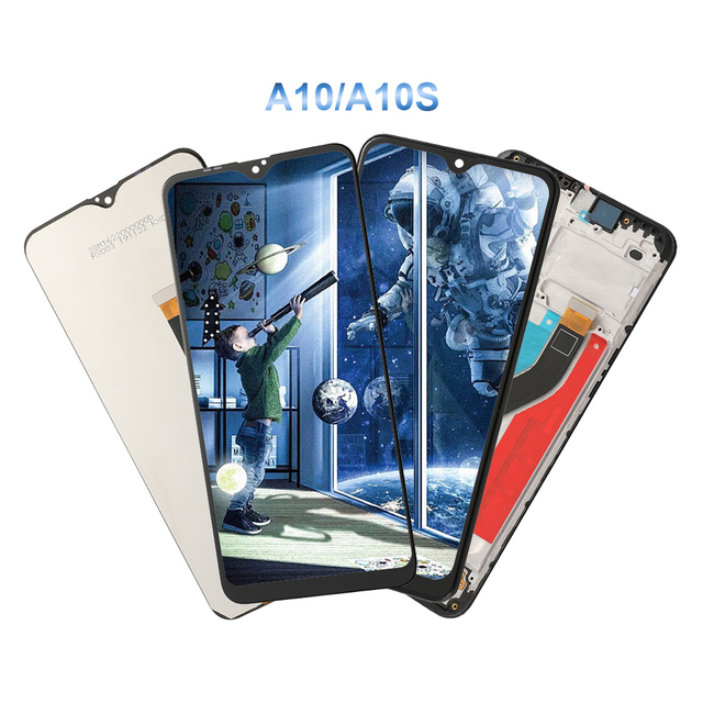 Elekworld OEM Mobile Phone LCDs With Frame for Samsung A10 A10S LCD Touch Screen AMOLED Display Replacement NO Burn Shadows