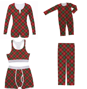 Conjunto de pijama Unisex para dormir, ropa de dormir familiar de manga larga para Navidad, venta al por mayor - Product Image 3