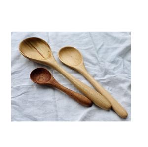 Cuillère de service en bois ustensile de cuisine spatule en bois de teck ensemble cuillère 6 pièces cuisson salade outils d'agitation spatule ustensiles de cuisine - Product Image 2