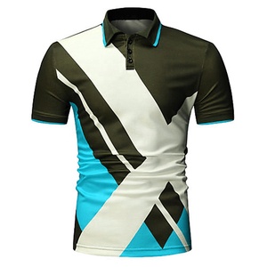 Nueva Camiseta de Moda para Hombre, Camiseta Deportiva con Cuello Alto Estampado, Manga Corta, Diseño Personalizado OEM, Estilo Hip Hop - Product Image 6