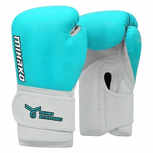 MHK profesional 8oz 12oz cuero de vaca PU guantes de boxeo equipo de entrenamiento de alta calidad para hombres mujeres luchadores guantes de artes marciales - Product Image 5