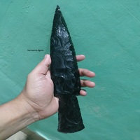 Beste Qualität Große Achat Pfeilspitze Schwarz Obsidian Messer Klinge Großhandel Pfeilspitze Kaufen Sie bei AAMEENA AGATE