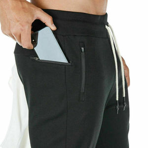 Pantalones de jogging ajustados para hombre, chándal de lana de algodón para trotar, personalizados, con múltiples bolsillos, venta al por mayor - Product Image 4