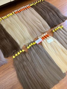 Extension de cheveux vietnamiens couleur blonde cheveux humains vierges en vrac couleur top qualité avec des fournisseurs en gros - Product Image 2