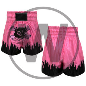 Short Muay Thai MMA pour homme et femme Vêtements d'arts martiaux de boxe confortables avec logo avant - Product Image 3