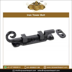 Porte de Style Vintage en fonte noire mat, de très bonne qualité, Antique, boulon droit - Product Image 2