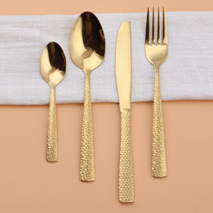 Juego de cubiertos de oro 2023, juego de cubiertos de acero inoxidable, cubiertos europeos de mesa para AU - Product Image 3