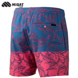 Short de bain à taille élastique et à séchage rapide de 5.5 pouces pour hommes, short de pêche en plein air personnalisé en gros - Product Image 6