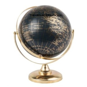 World Globe Soporte de metal de acero inoxidable Diseño clásico Tierra giratoria Escritorio de alta calidad 10x10x14 pulgadas - Product Image 2