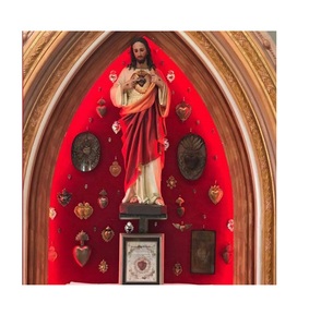 Église murale avec motif de cœur sacré en métal, livraison gratuite - Product Image 2