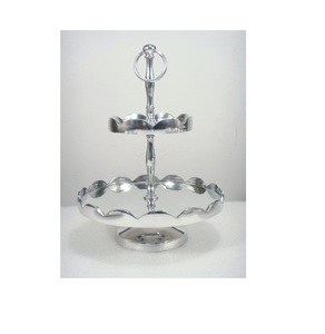 New Decorative Design Aluminium <b>3</b> <b>Tier</b> <b>Cake</b> <b>Stand</b> for Home Hotel Restaurant Use - Product Image 1