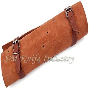 Juego de cuchillos de cocina Sm Knives de 5 piezas, varilla de afilado, rollo de cuero, acero de Damasco hecho a mano, filo afilado con láser, mangos de madera, 3 años de garantía - Product Image 6