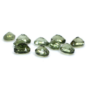 Moldavite 8x6mm-9x7mm Oval Cabochon อัญมณีหลวมธรรมชาติ5ชิ้น Ishu Gems 6.65กะรัต (5ชิ้น) IN;27243 IG20680 - Product Image 5