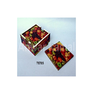 แผ่นรองแก้วไม้สี่เหลี่ยมทรงโมเดิร์นเพ้นท์ลายด้วยมือ ขนาดเส้นผ่านศูนย์กลาง 300 มม. เป็นมิตรกับสิ่งแวดล้อม - Product Image 1