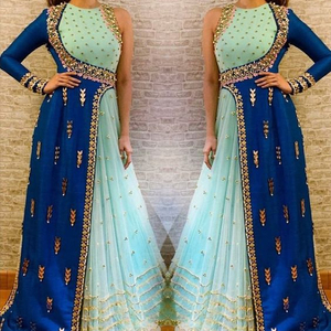 Designer beautiful-Indian/Pakistani-Party-Wearfloor length -Dress for Party & Wedding wear=2020 - Product Image 1