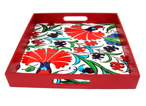 Vente en gros Plateau de service personnalisé imprimé en rectangle Plateau de mariage élégant et écologique recyclable pour hôtel et fête - Product Image 5