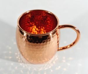 Tazas de mula de Moscú con acabado martillado de cobre puro artesanal único, taza de Mula para beber, productos de la mejor calidad - Product Image 5