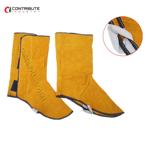 ที่ดีที่สุดราคาสีน้ำตาลแยกหนังพันของ Spat เชื่อมสำหรับรองเท้าทำงานปก - Product Image 3