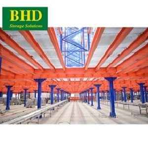 Industrial Safety Orange Blue Color Strong Structure Rack Warehouse <b>Storage</b> Powder Coating Steel Platform CE Certified High - Product Image 2