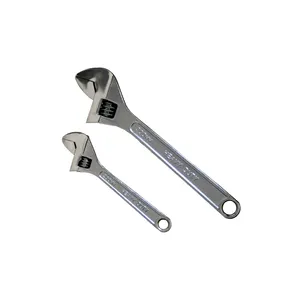 Clé à molette en acier au chrome vanadium chromé de qualité supérieure 150-300MM métrique personnalisable OEM Support bricolage utilisateurs - Product Image 1