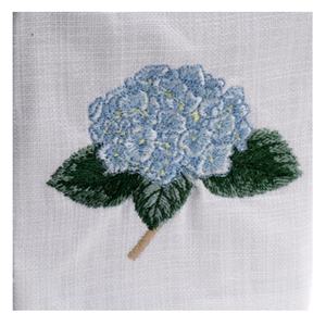 Funda para Caja de Pañuelos Bordada, Funda para Caja de Pañuelos con Bordado de Hortensia Azul, Fundas para Caja de Pañuelos de Algodón de Alta Calidad - Product Image 2