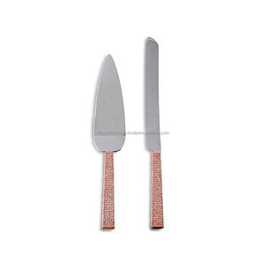 Diseño de rama de madera de latón en relieve para pastel, servidor con mango hecho a mano de oro, conjunto de pastel de latón antiguo de acero inoxidable - Product Image 2