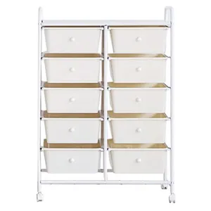 Beauty Salon cán Xe đẩy Organizer giỏ hàng với ngăn kéo LV-C2W10